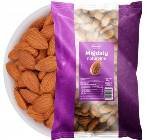 MORESO Migdały kalifornijskie naturalne całe 1kg