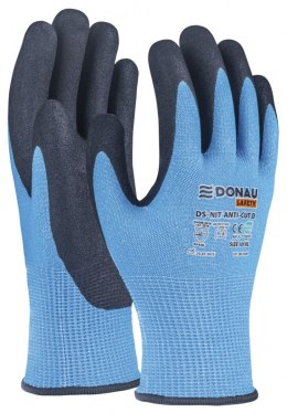 Rękawice antyprzecięciowe DONAU SAFETY DS-NIT Anti-Cut D, rozm. 8, niebieskie