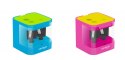 Temperówka elektryczna KEYROAD, USB, podwójna, w pudełku, mix kolorów