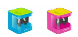 Temperówka elektryczna KEYROAD, USB, podwójna, w pudełku, mix kolorów