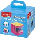Temperówka elektryczna KEYROAD, USB, podwójna, w pudełku, mix kolorów