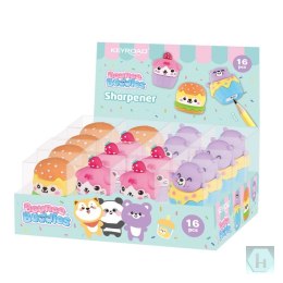 Temperówka plastikowa KEYROAD Bounce Buddies, pojedyncza, pakowane na displayu, mix kolorów