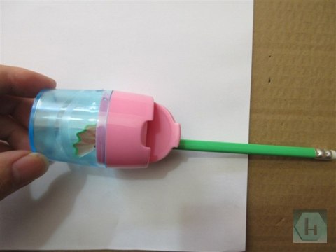 Temperówka plastikowa KEYROAD, pastel, podwójna, z pojemnikiem, blister, mix kolorów