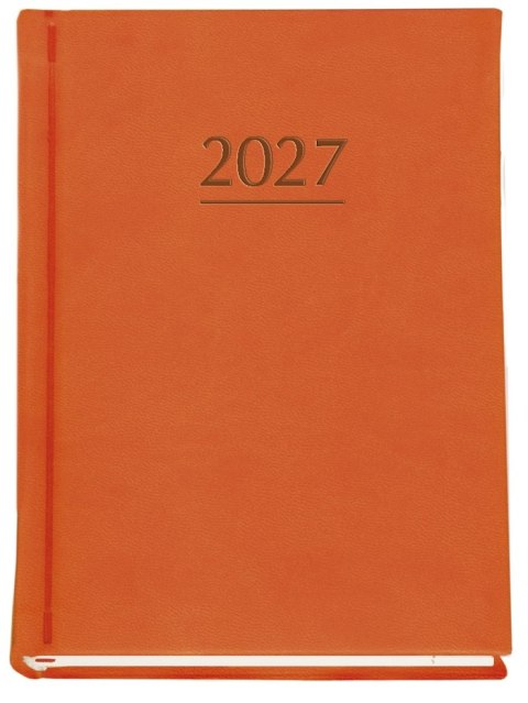 Terminarz MARTA B6 2027, pomarańczowy 120x165mm, kalendarz 1 tydzień na 2 stronach, Michalczyk i Prokop T-215V-P