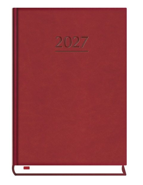 Terminarz Powszechny B6 2027, bordowy, kalendarz dzienny, Michalczyk i Prokop T-200V-B