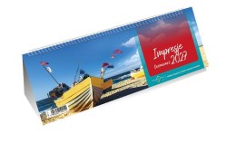 Terminarz ze spiralką IMPRESJE 2027, kalendarz 290x100mm tygodniowy, Michalczyk i Prokop T-095-2-1