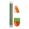 Zestaw szkolny KEYROAD Pencil Set, 5 elementów, blister, mix kolorów