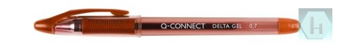 Długopis żelowy szybkoschnący Q-CONNECT, 0,7mm, czerwony