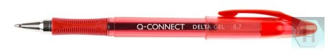 Długopis żelowy szybkoschnący Q-CONNECT, 0,7mm, czerwony