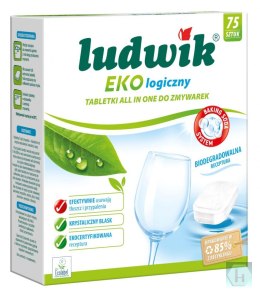 Ekologiczne tabletki do zmywarek All in 1 LUDWIK, 75 szt.