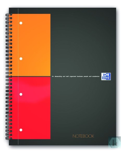 Kołonotatnik A4 80 kartek, kratka / tagi, INTERNATIONAL, OXFORD, 100103664
