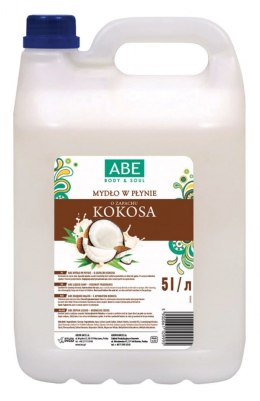Mydło w płynie ABE, 5l, kokos