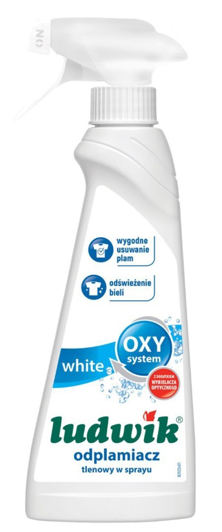 Odplamiacz tlenowy w sprayu do tkanin białych LUDWIK, 250ml