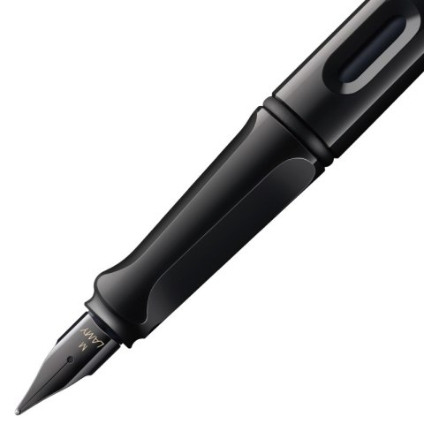 Pióro wieczne LAMY Safari 0B2 All Black, 6 kolorowych pierścieni, stalówka M, czarne