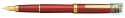 Pióro wieczne Platinum BISO Flame Red F, w pudełku, czerwone