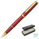 Pióro wieczne Platinum BISO Flame Red F, w pudełku, czerwone