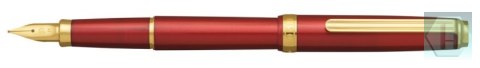 Pióro wieczne Platinum BISO Flame Red M, w pudełku, czerwone