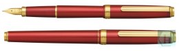 Pióro wieczne Platinum BISO Flame Red M, w pudełku, czerwone