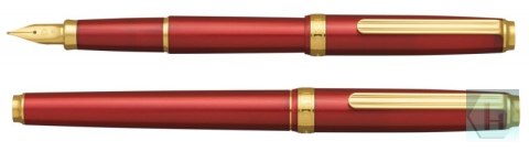Pióro wieczne Platinum BISO Flame Red M, w pudełku, czerwone