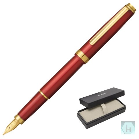 Pióro wieczne Platinum BISO Flame Red M, w pudełku, czerwone