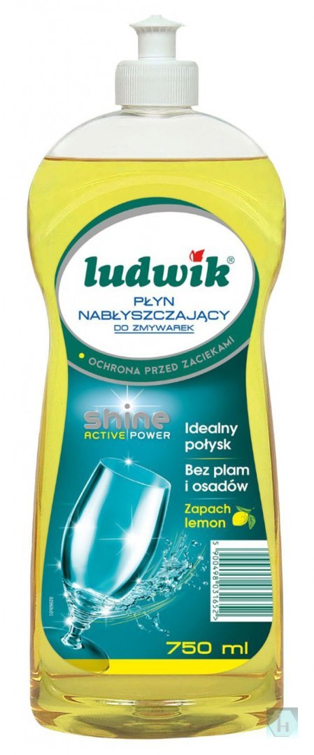 Płyn nabłyszczający do zmywarek LUDWIK, 750ml, lemon