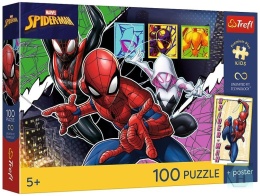 Puzzle 100-el. Premium Plus Kids Bohaterski pająk 16557, Trefl