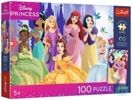 Puzzle 100-el. Premium Plus Kids Relaks z księżniczkami 16554, Trefl