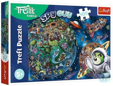 Puzzle 100-el Trefliks in Space Kazstudio SA The Treflik, Trefl