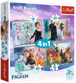 Puzzle - 4w1 Niezwykły świat Frozen 2 34381, Trefl