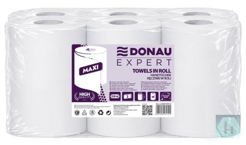 Ręcznik w roli makulaturowy DONAU EXPERT Maxi, 2-warstwowy, 120m, 6szt., biały