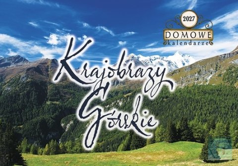 Terminarz Domowy 200x218mm 2027, Krajobrazy Górskie, kalendarz jednodzielny 200x285mm, Michalczyk i Prokop TW-10-4