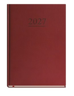 Terminarz Klasyczny B5 2027, bordowy, kalendarz 1 strona 1 tydzień + strona na notatki, Michalczyk i Prokop T-221V-B