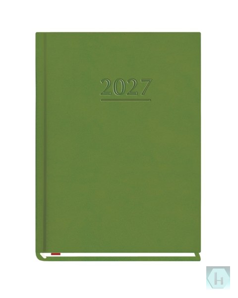 Terminarz OLA A6 2027, zieleń, kalendarz tydzień na 2 stronach, Michalczyk i Prokop T-212V-Z