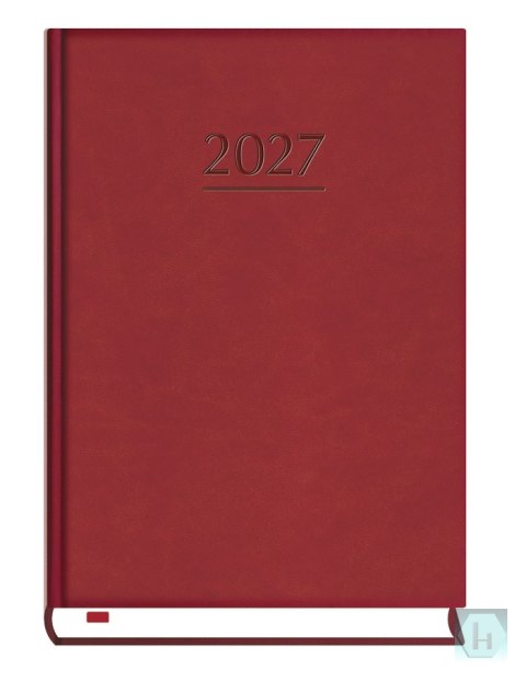 Terminarz Powszechny B6 2027, bordowy, kalendarz dzienny, Michalczyk i Prokop T-200V-B