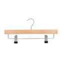 Wieszak na spodnie drewniany DONAU HOME, 35x17x1,2cm, 10 szt., naturalny