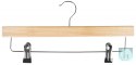 Wieszak na spodnie drewniany DONAU HOME, 35x17x1,2cm, 10 szt., naturalny