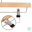 Wieszak na spodnie drewniany DONAU HOME, 35x17x1,2cm, 10 szt., naturalny