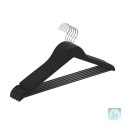 Wieszak na ubrania drewniany DONAU HOME, 44,5x23x1,2cm, 10 szt., czarny
