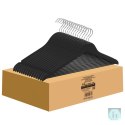 Wieszak na ubrania drewniany DONAU HOME, 44,5x23x1,2cm, 10 szt., czarny