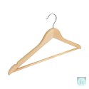 Wieszak na ubrania drewniany DONAU HOME, 44,5x23x1,2cm, 10 szt., naturalny