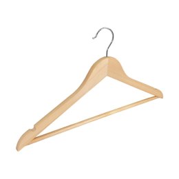 Wieszak na ubrania drewniany DONAU HOME, 44,5x23x1,2cm, 10 szt., naturalny