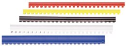 Grzbiet plastikowy do bindownic 10mm (op=100szt) - czerwony
