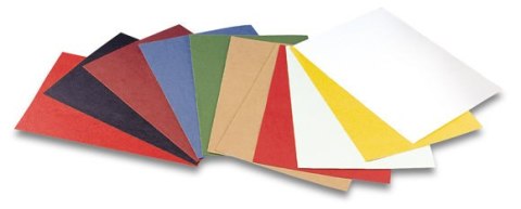 Okładki do bindowania karton skóropodobny A4 Delta (op=100szt) - czerwony 407041