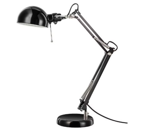 Lampka biurkowa FORSA czarna